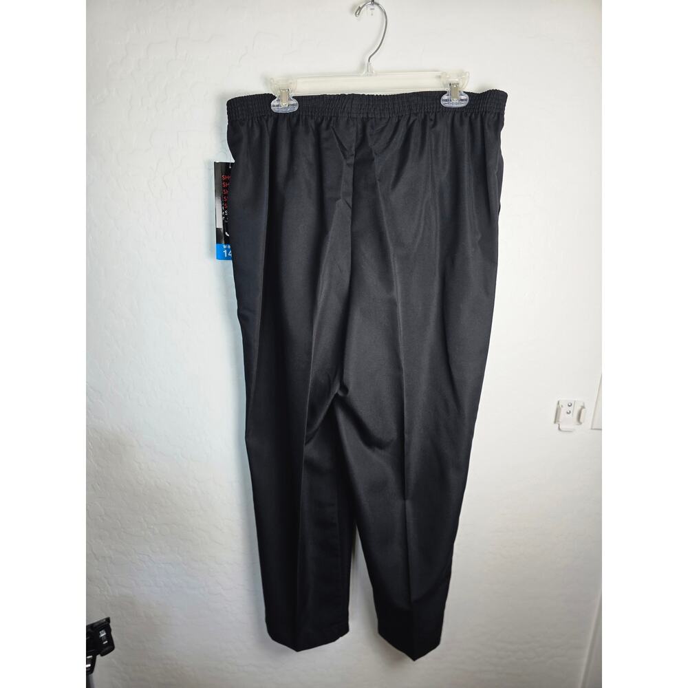 Briggs Pants NWT Black pockets size 14 w elastic waist pockets - Picture 6 of 6